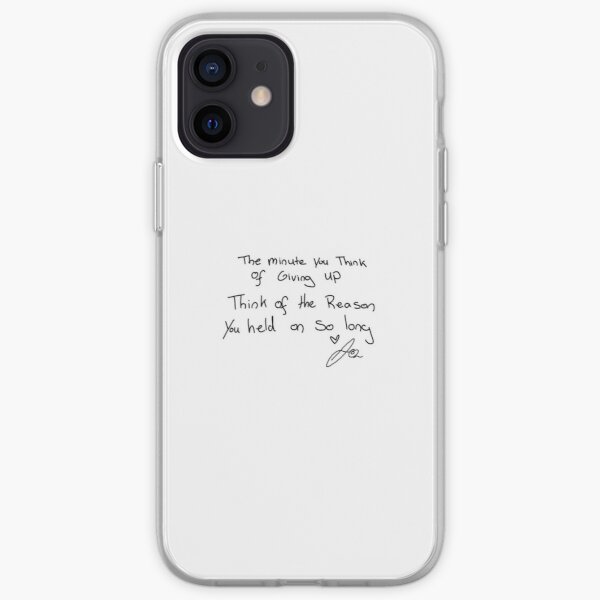 Jacksepticeye Handwritten Quote: Hold On iPhone Soft Case RB0107 product Offical Jacksepticeye Merch