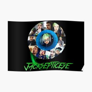 Jacksepticeye Collage (with Logo) Poster RB0107 product Offical Jacksepticeye Merch