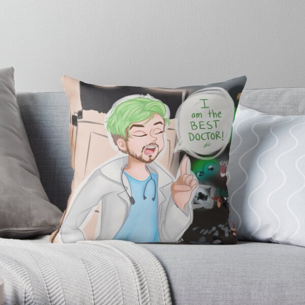 Doctor Jacksepticeye Throw Pillow RB0107 product Offical Jacksepticeye Merch