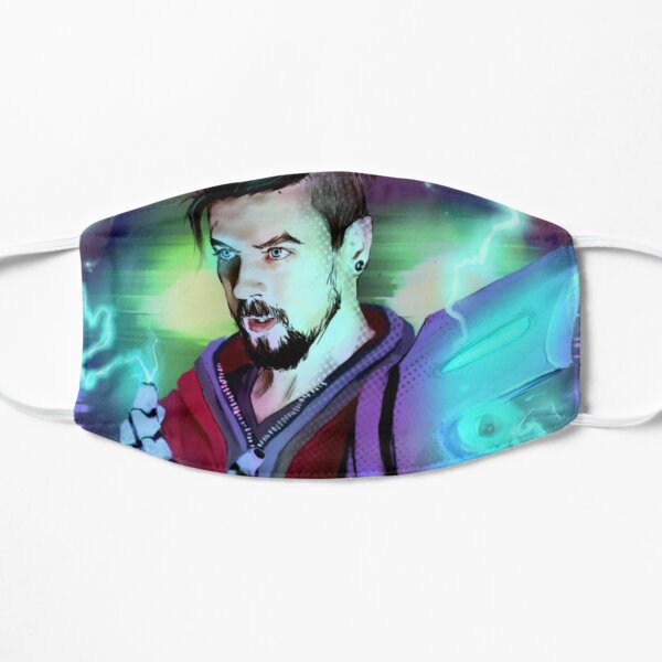 The mech arm hero, Jackieboy Man Flat Mask RB0107 product Offical Jacksepticeye Merch