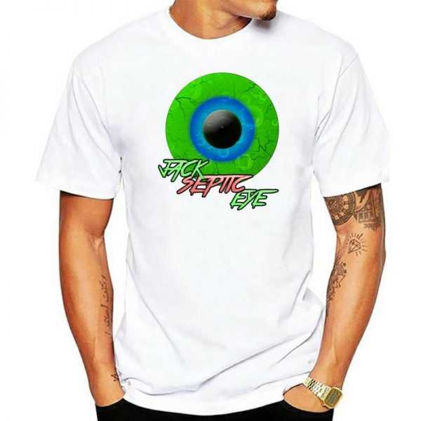 Camiseta con Logo Jacksepticeye para hombre videofabricante famoso de camiseta negra con Logo talla S 2XL - Jacksepticeye Shop